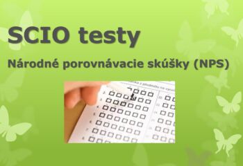 SCIO testy Národné porovnávacie skúšky (NPS)